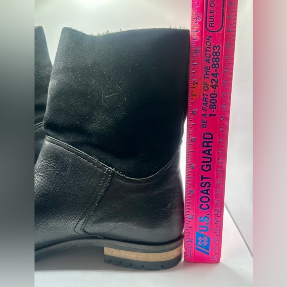 Fabianelli Italian ankle boot, zip zipper, faux fur cuffs,  size 8 - Picture 4 of 11